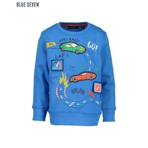Blauer Blue Seven Jungen-Sweatshirt mit Rennauto-Druck - Pullover für Kinder
