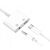 CO2 USB-C - 3.5mm adapter USB-C és 3.5mm jack kábelekkel, bemutatva a csatlakozási lehetőségeket