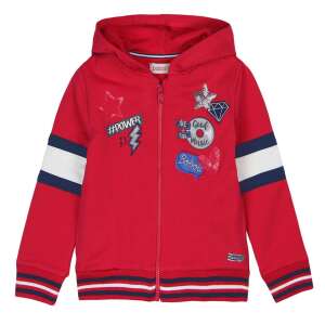 Roter Boboli Kapuzenpullover mit bunten Patches und Pailletten für Mädchen, 2-3 Jahre alt - Pullover für Kinder