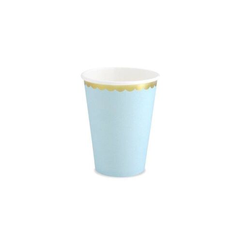 Poharak, világoskék, 220 ml (1 csomag / 6 db) 158549141 - Eldobható pohár
