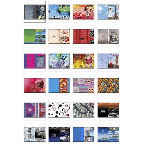 Caiet spiral Elisa A4 cu diverse modele pentru fete