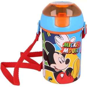 Sticlă de apă DISNEY Mickey Mouse, 450 ml, albastră cu design Mickey Mouse, curea roșie - Sticle de apa