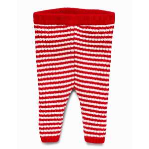 Плетени бебешки гащеризони с червени и бели ивици, <product_name>next Leggings kötött piros csíkos Téli 12-18 hó (86 cm) - Next