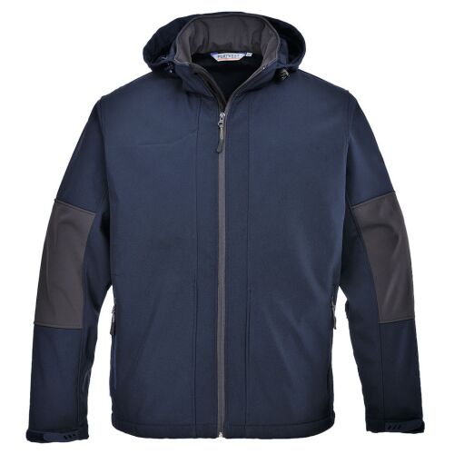 Softshell kapucnival (3L) tengerészkék XL