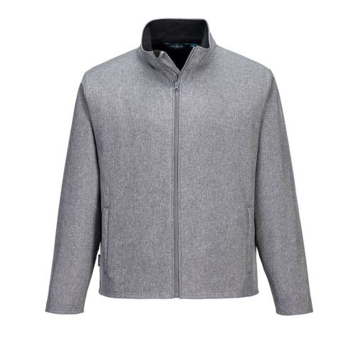 Férfi szürke softshell kabát, Print & Promo, könnyű, sokoldalú - Férfiaknak