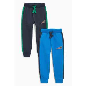 Set de 2 pantaloni de trening pentru băieți mici cu imprimeu de mașină de curse, 3-6 luni - Next