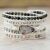 Flor de Cristal fehér labradorit wrap karkötő druzy kővel