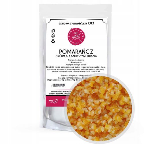 Kandírozott narancshéj kockák - 500g