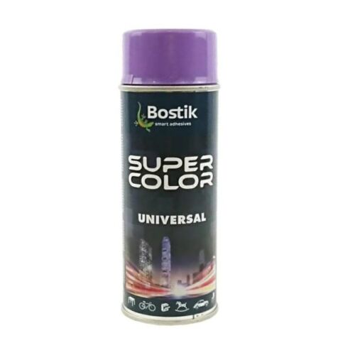 Bostik Super Color univerzális lila festékspray fémhez, fához és barkács projektekhez - Festék spray
