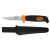 NEO Tools Finka kés tokkal, 22 cm-es rozsdamentes acél vadász és táborozó kés