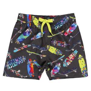 boboli Badeshorts für Jungen mit Skateboard-Druck, schwarz - Boboli