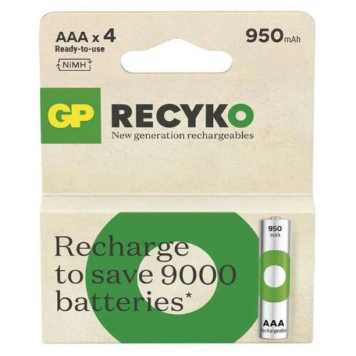 GP ReCyko NiMH Akkumulátor HR03 (AAA) 950mAh 4db 158674332 - TV és szórakozás
