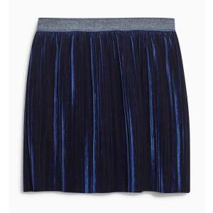 Fustă plisată din catifea bleumarin pentru fete, mărimea 2-3 ani (98 cm) - Next