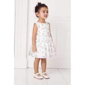 Rochie albă cu imprimeu cu unicorn pentru fetițe mici, mărime 18-24 luni (92 cm) - Next