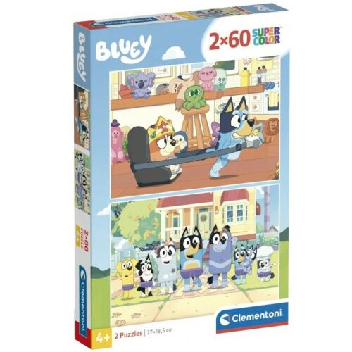 Puzzle 2x60 Bluey Clementoni 158718099 - Puzzle és kirakó