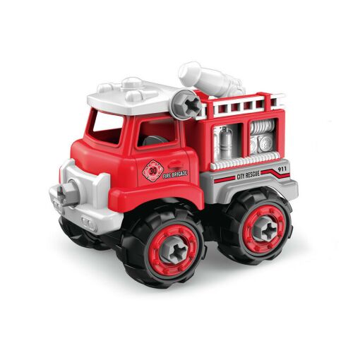 Tűzoltóautó csavarozható 16 cm 158723348 - Játék autó