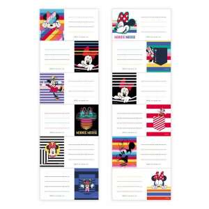 Lizzy Card Disney Minnie Füzetcímke 12db 44363827 - Füzetcímke