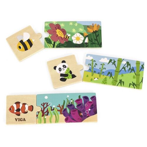 Viga Fa puzzle állatotthonok 158725487 - Játék