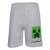 Mojang Minecraft Pantaloni scurți de pijama gri pentru copii cu imprimeu Minecraft Creeper