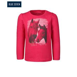 Blue Seven póló lovas magenta szín BIO PAMUT!! 18-24 hó (92 cm) 44365229 Gyerek hosszú ujjú pólók