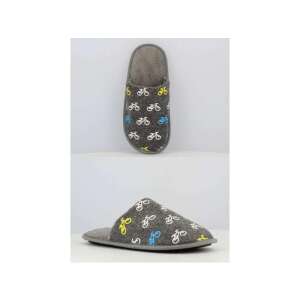 SPROX BICAJOS TEXTIL PAPUCS 42 szare kapcie z wzorem rowerów - Sprox