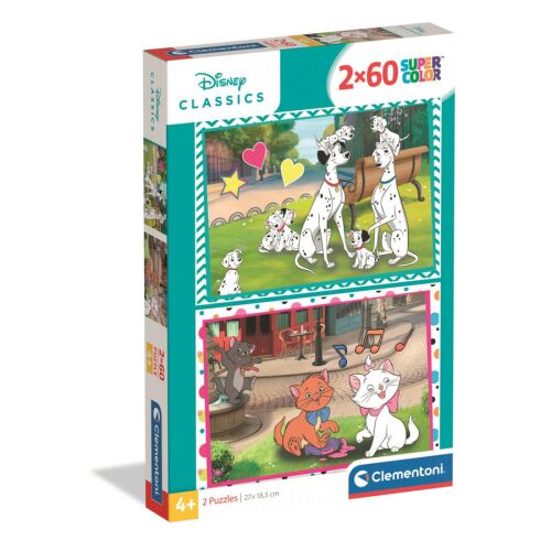 Disney Classics Love 2x60 db-os puzzle Clementoni 158750381 - Játék