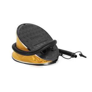 Pompa de picior Bestway Air Step, galben și negru, pentru umflarea saltelelor gonflabile, bărcile și jucăriile - Pompe de picior