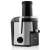 Eta Fresher II juicer, black and silver, side view
