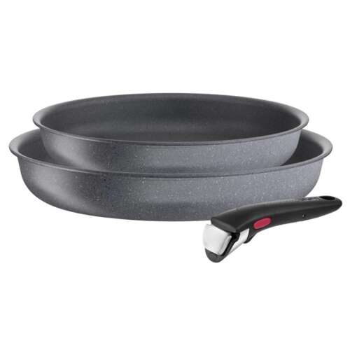 Tefal Ingenio L3969202 Kochgeschirr-Set, 2-teilig, grau, Aluminium, 22cm und 26cm Bratpfannen