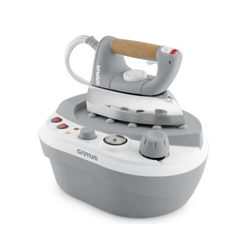 G3 Ferrari Tuttovapore G40001 steam station, gray and white, with cork handle