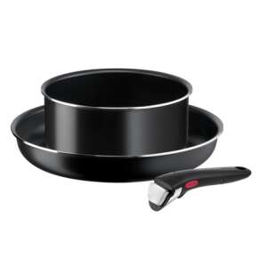 Комплект за готвене Tefal Ingenio Cook N Clean от 3 части, с тиган, тенджера и сваляща се дръжка - Tefal Съдове за хранене