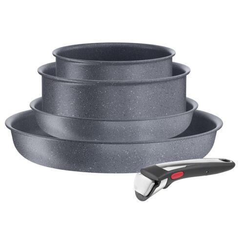 Tefal Natural Force Kochgeschirr-Set mit abnehmbarem Griff, Antihaft-Bratpfannen und Töpfen