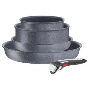 Комплект съдове за готвене Tefal Natural Force със сваляща се дръжка, тигани и тенджери с незалепващо покритие - Tefal