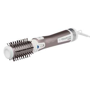 Perie de styling cu aer cald Rowenta Brush Activ Premium Care CF9540, albă și auriu roz, pentru uscarea și coafarea părului - Rowenta