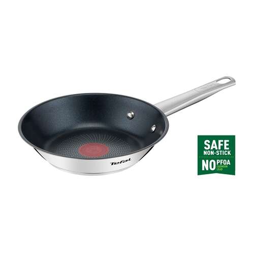 Tefal Cook Eat 20 cm Edelstahl-Bratpfanne mit Antihaftbeschichtung