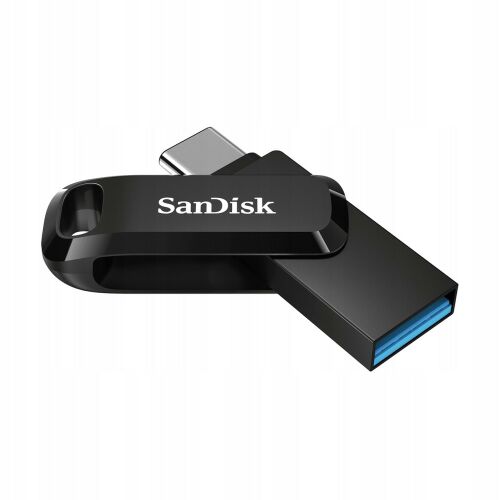 SanDisk Ultra Dual Drive Go 256GB USB Type-C és Type-A, ferde nézet - Adattároló