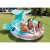 Intex Whale Sprinkler Pool, inflatable pool for kids, blue whale design, water spray feature, kids playing in the pool