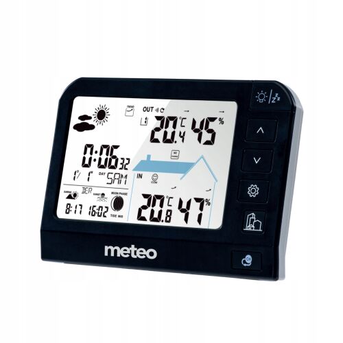 Meteo SP204 időjárás állomás digitális kijelzővel, hőmérséklet, páratartalom és időjárás előrejelzés - Időjárás állomás