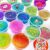 Különféle színes SLIME GLUT XL R2 NR:9332 slime tartályokban, dekoratív feltétekkel