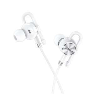 Hoco M84 white wired earphones with microphone - Hoco