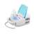 Esperanza Zephyr compressor nebulizer, white and blue, with mask and mouthpiece
