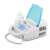 Esperanza Zephyr compressor nebulizer, white and blue, with mask and mouthpiece
