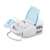Esperanza Zephyr compressor nebulizer, white and blue, with mask and mouthpiece