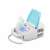 Esperanza Zephyr compressor nebulizer, white and blue, with mask and mouthpiece