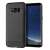 Forcell CARBON tok Samsung Galaxy S8 black phone case, front and back view