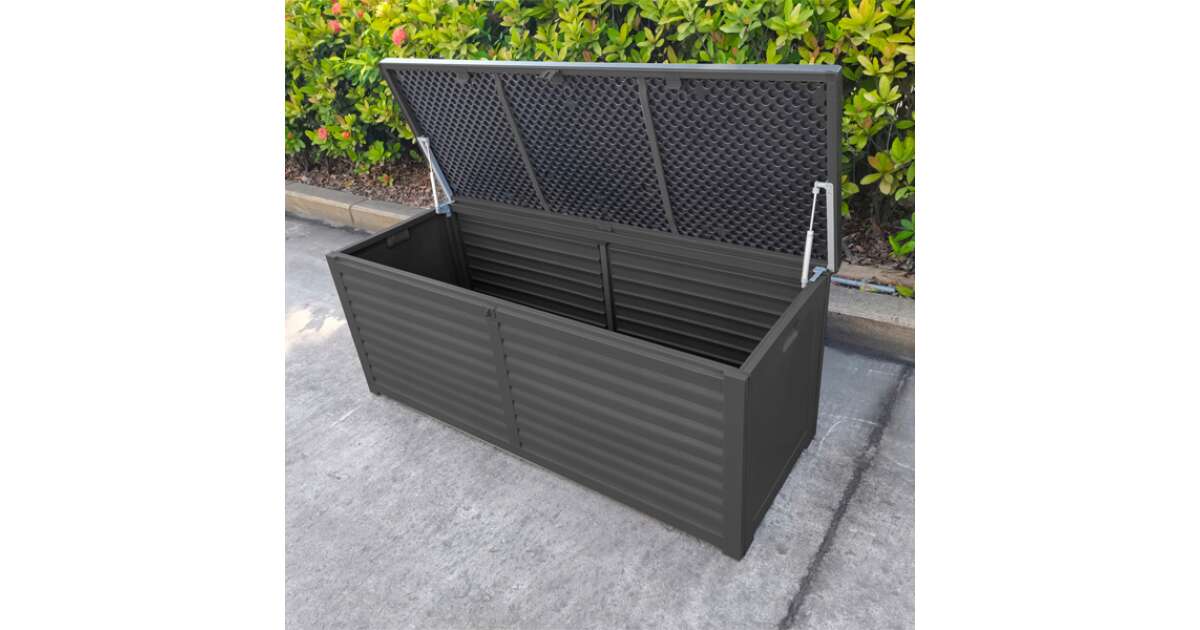GardenLine XXL kerti tároló 490 literes Fekete