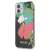 Husă Guess Flower Collection pentru iPhone 12 mini, design floral negru