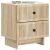 vidaXL Éjjeliszekrény fiókkal 2 pcs Sonoma Tölgy 43 x 34,5 x 47,5 cm 159082451