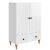 vidaXL Széf Magasfényű Fehér 66 x 34,5 x 95 cm Szerelt Fa 177522338