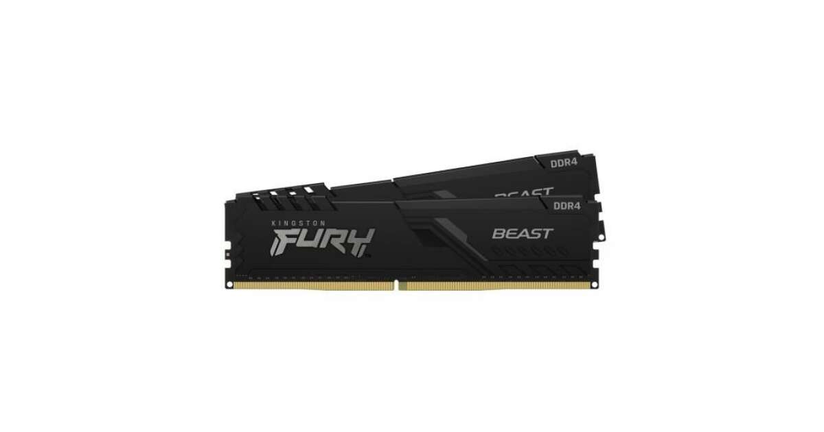 32GB 3200MHz DDR4 RAM Kingston Fury Beast Black CL16 (2x16GB ...